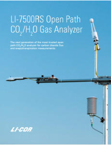 LI-7500RS Open Path CO2/H2O Gas Analyzer