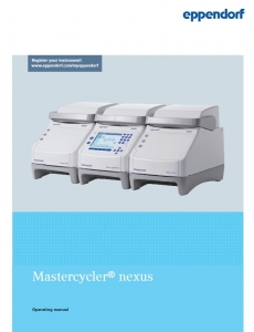 Руководство по эксплуатации - Mastercycler nexus family
