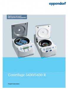 Руководство по эксплуатации - Centrifuge 5430 (R)