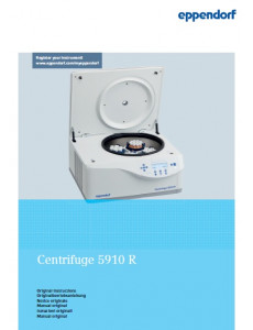 Руководство по эксплуатации - Centrifuge 5910 R