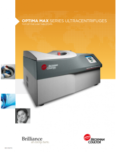 Optima MAX Series Ultracentrifuges
