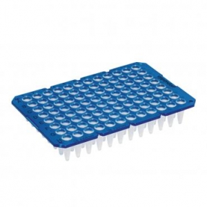 Планшет twin.tec®, 96 лунок, разделяемый, без юбки, 250 мкл, PCR clean, синий