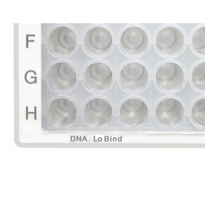 96/V-PP – микропланшет, DNA LoBind®, прозрачные лунки, 350 мкл, LoBind®, PCR clean, белый, 80 шт. (5 пак. × 16 шт.)