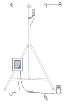 Набор датчиков «Стандартный», вариант «Башня высотой 50 м», серия Biomet, LI-COR